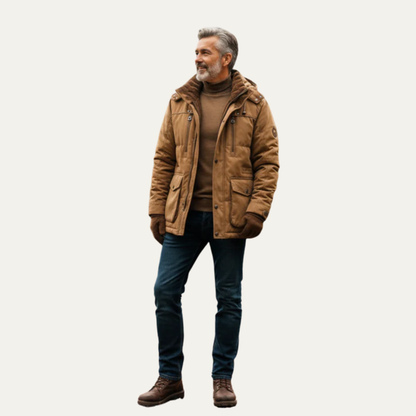 Men’s Heavy Fur Lined Winter Parka