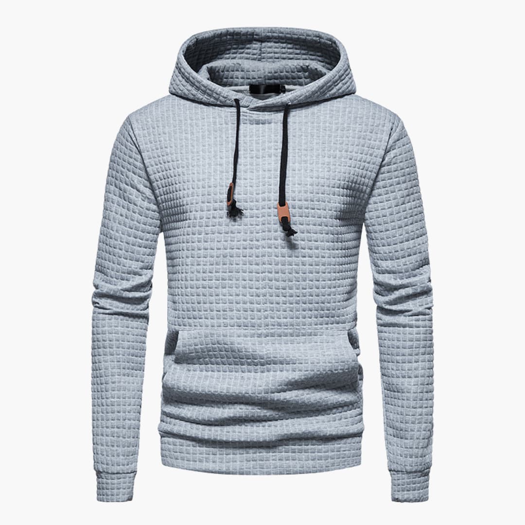 Warm Mens Graphic Hooded Sweatshirt for Winter