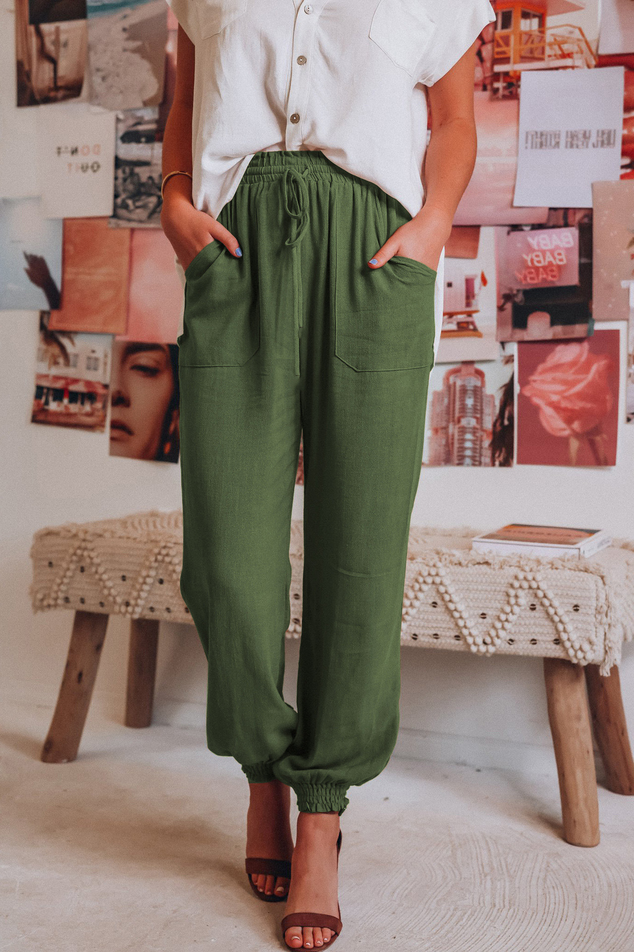 Comfortable Summer Pants Lightweight Breathable