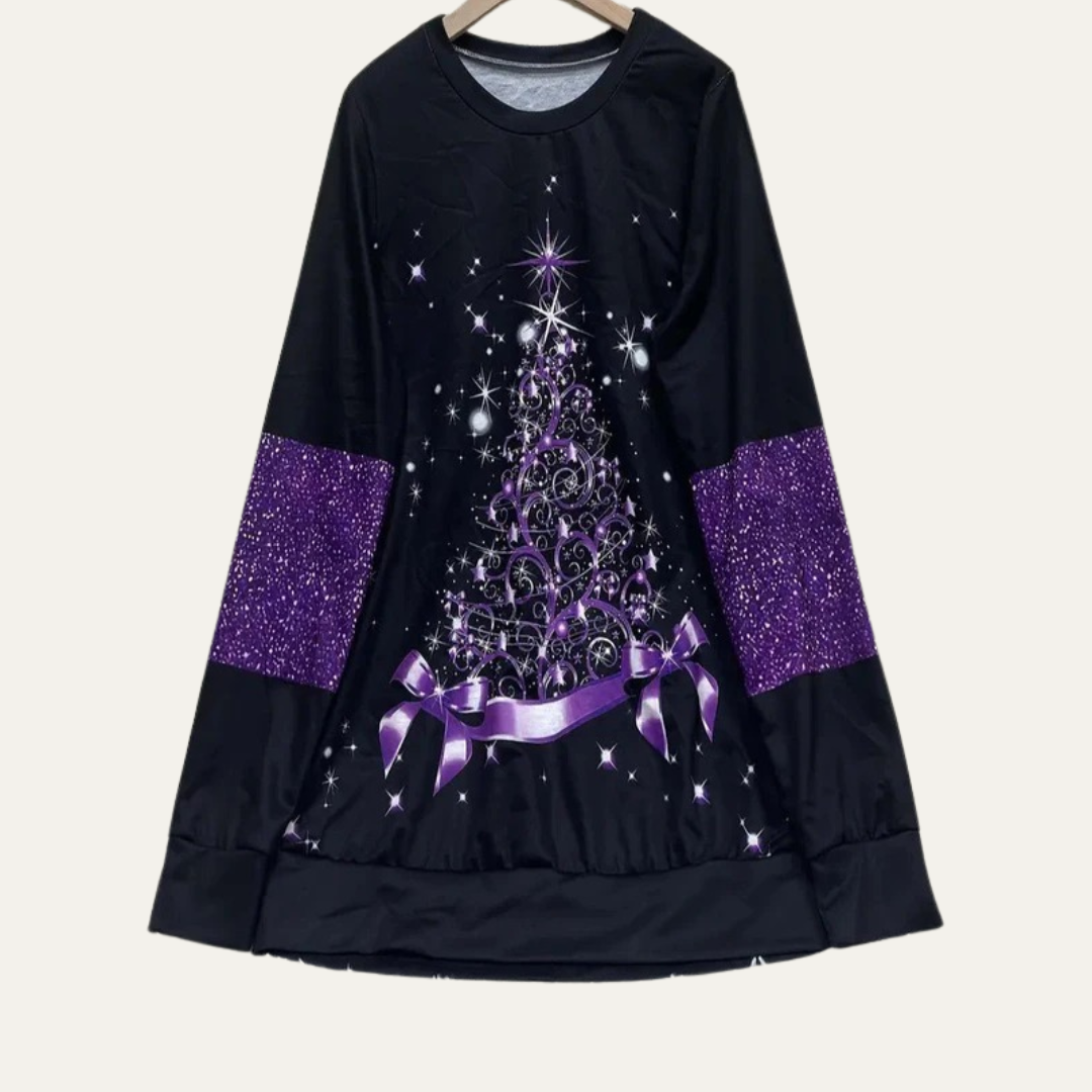 Women’s Starry Tree Christmas Sweatshirt