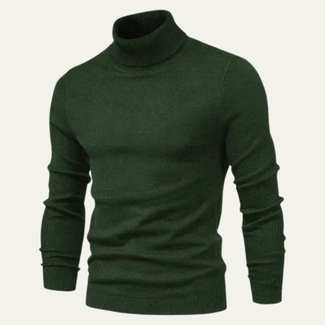 Men’s Slim Fit Ribbed Turtleneck Sweater