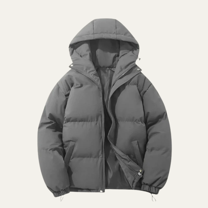 Men’s Insulated High Neck Hooded Puffer Jacket