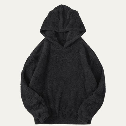 Men’s Sherpa Fleece Hoodie With Soft Pullover Design