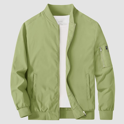 Men’s Classic Full Zipper Bomber Jacket