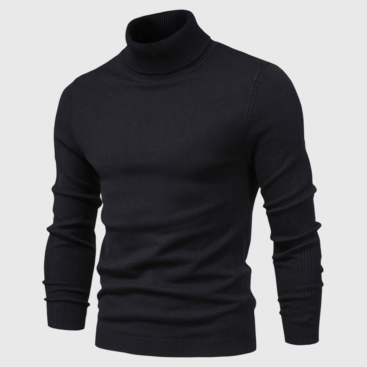 Men's Turtleneck Jumper – Soft Washable Knit for Autumn Layering