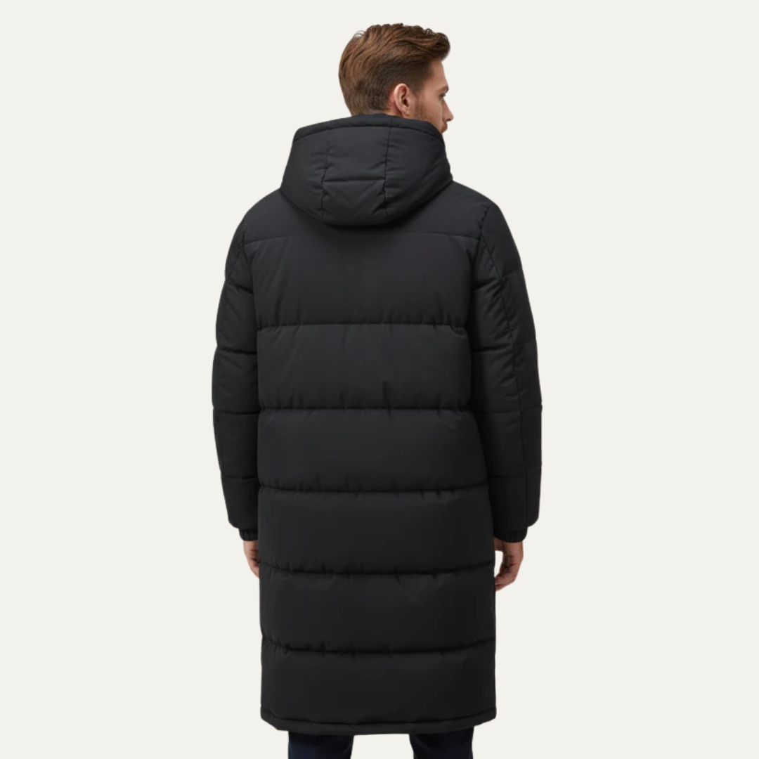Men’s Insulated Long Quilted Puffer Coat