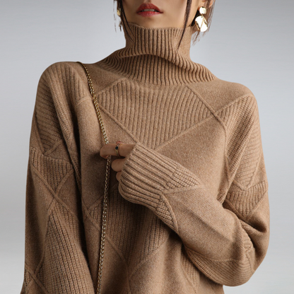 Sophie | Cozy Women's Cashmere Turtleneck for Winter