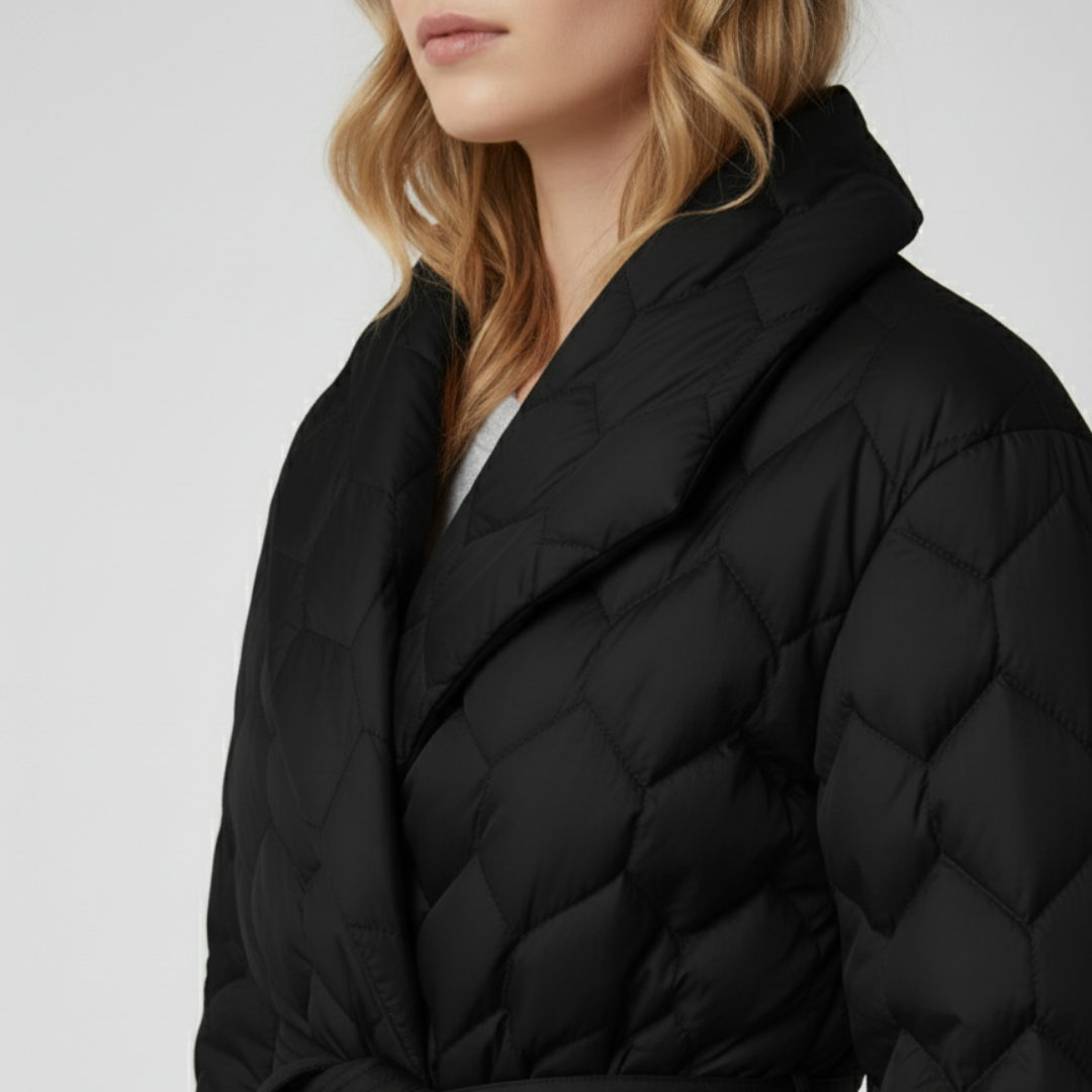 Alyssa | Down Jacket - Belted Elegant Autumn Outerwear for Women