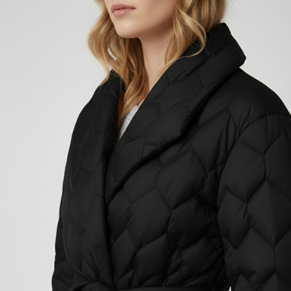 Alyssa | Down Jacket - Belted Elegant Autumn Outerwear for Women