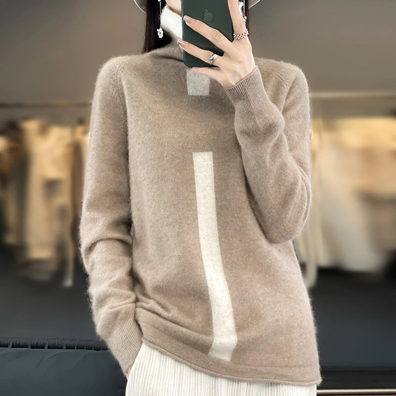 Warm Cozy Crew Neck Winter Sweater for Women