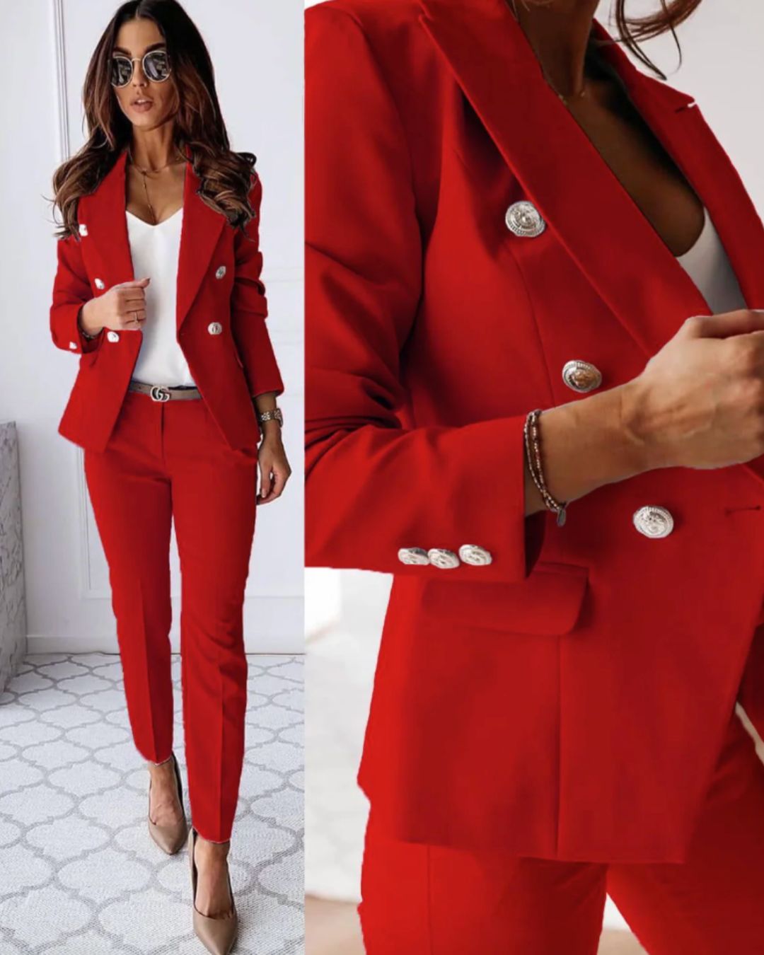 Renata – Double-Breasted Women’s Suit