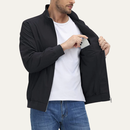 Men’s Lightweight Full Zip Windbreaker Jacket