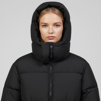 Julie | Puffer Jacket - Oversized Quilted High-Collar Winter Outerwear for Women