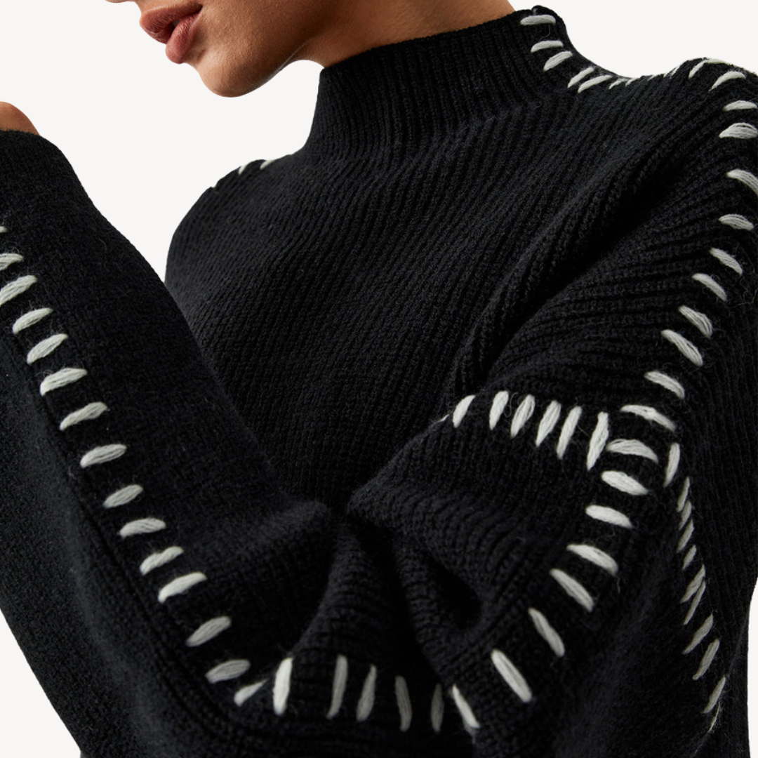 Women's Knit Stitch Detail Sweater