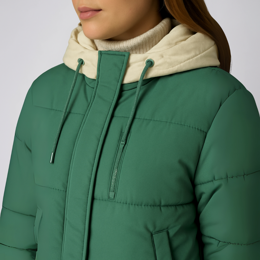 Mattea | Hooded Jacket - Fleece-Lined Winter Outerwear for Women