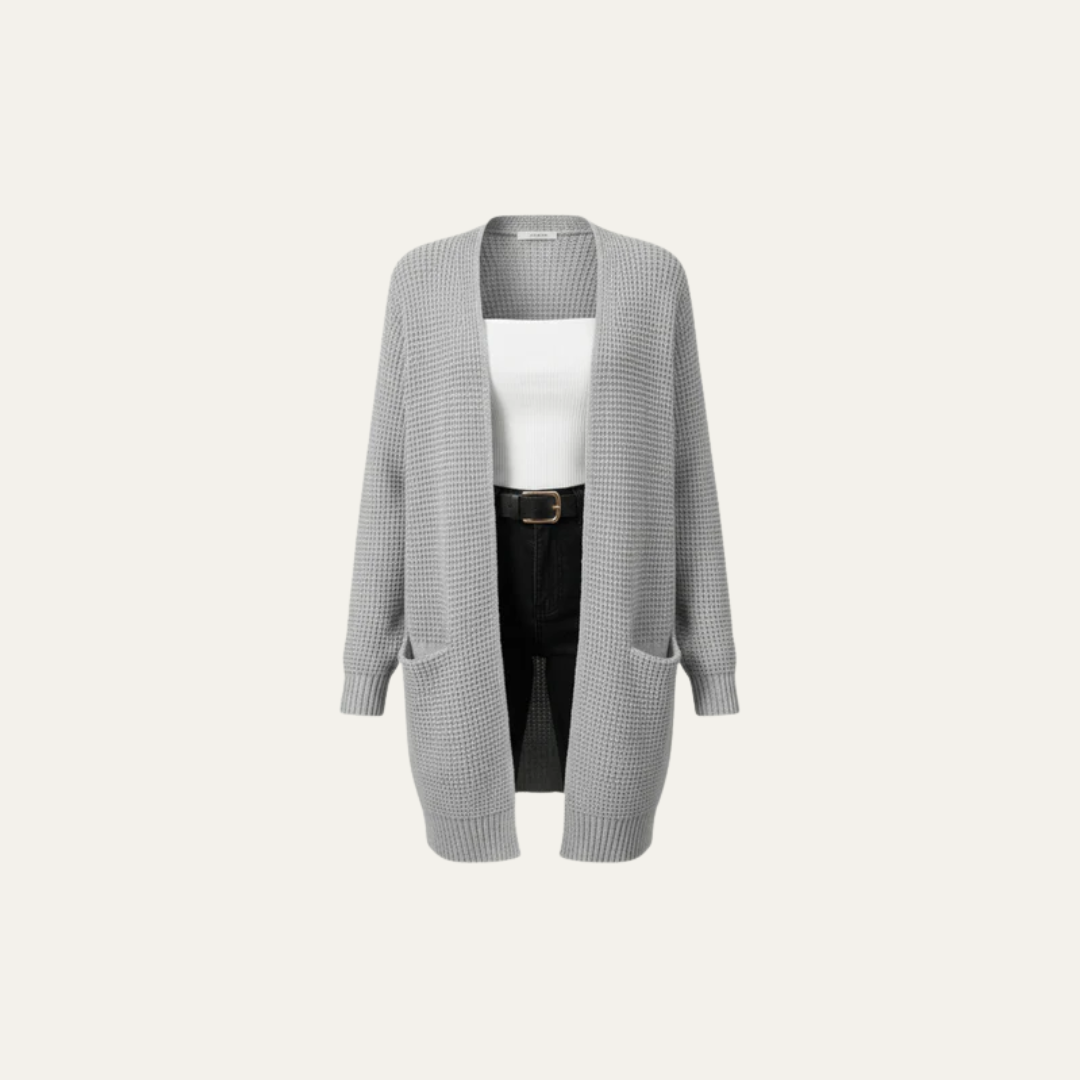 Men’s Open Front Relaxed Knit Cardigan