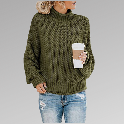Comfy Women's Large Turtleneck Jumper Sweater