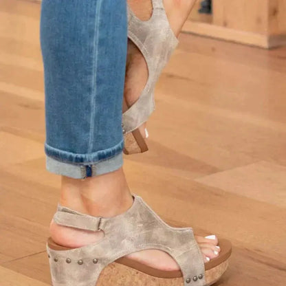 Carol | Elegant Wedge Sandals