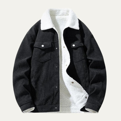 Men’s Corduroy Shearling Lined Trucker Jacket