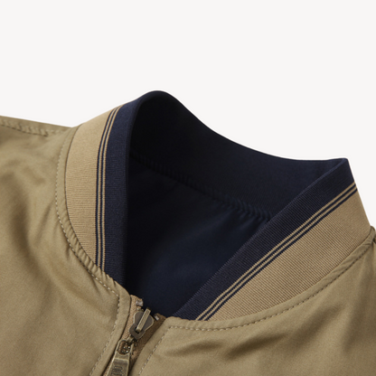 Men’s Reversible Formal Collar Bomber Jacket