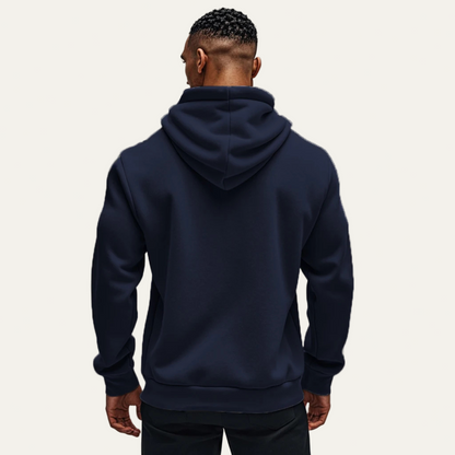 Men’s Warm Corduroy Bomber Jacket with Patch Pockets