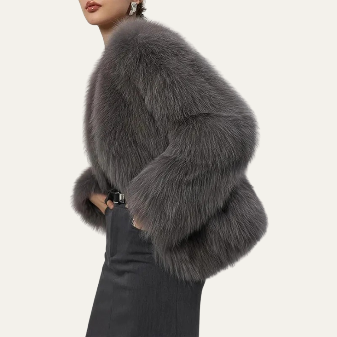 Women’s Cropped Fur Jacket