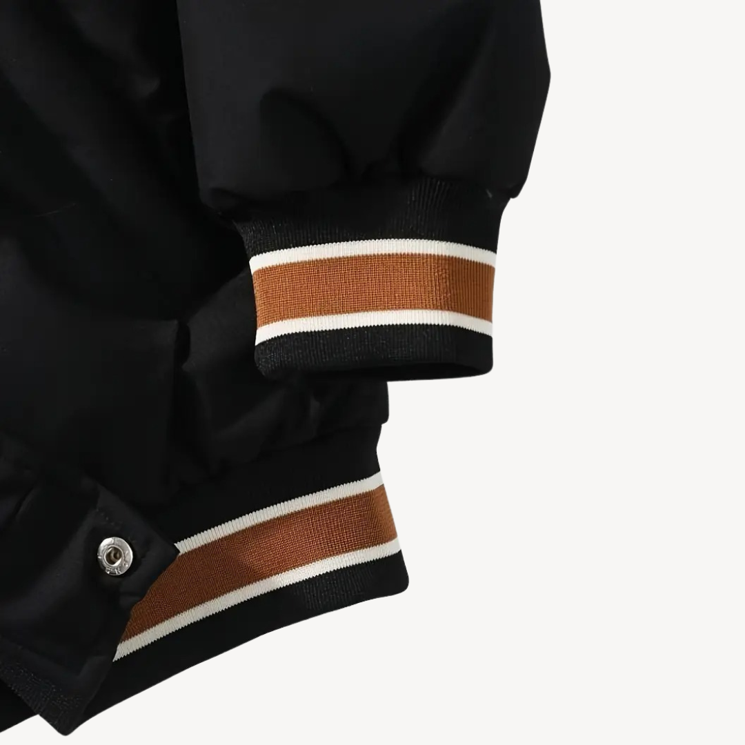 Men's Puffer Varsity Jacket with Hoodie
