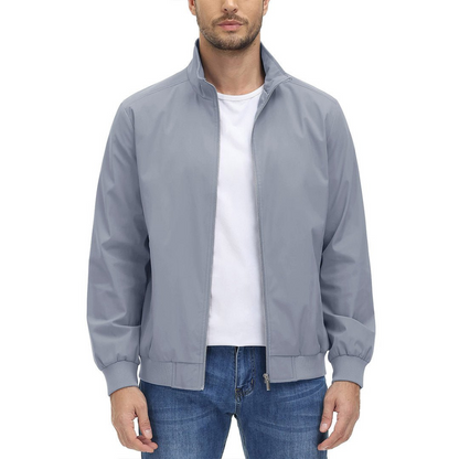 Men’s Minimalist Zip Front Blouson Jacket