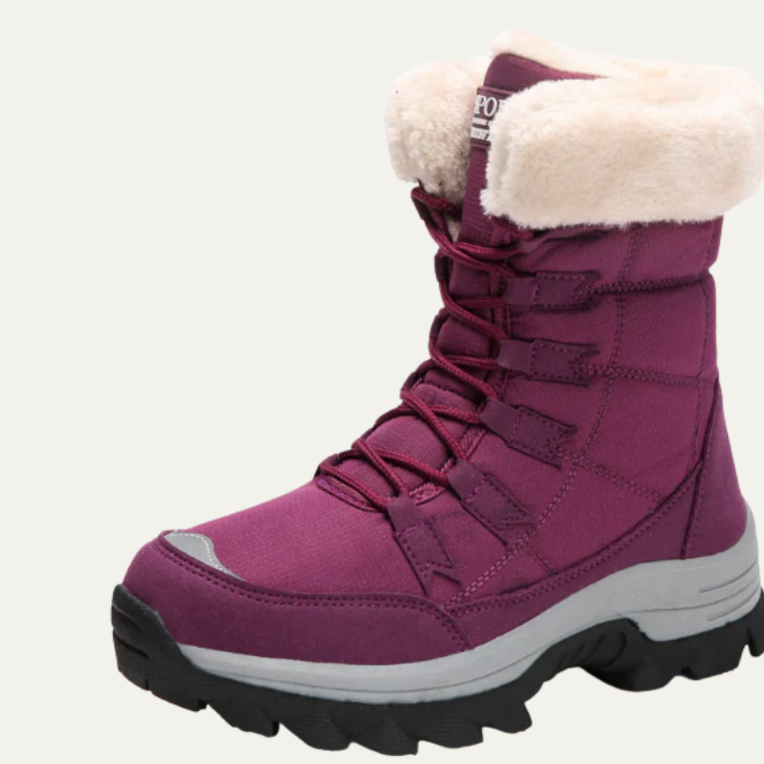 Women’s Insulated High Top Winter Boot with Faux Fur Collar
