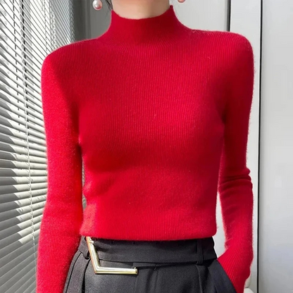 Warm Close Fit Winter Wool Sweater for Women