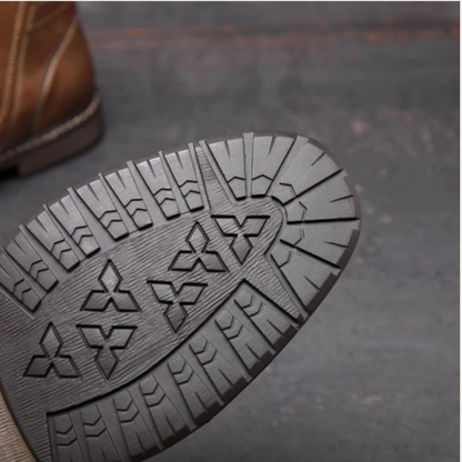 The Brescia Men’s Casual Vintage Leather Ankle Boots