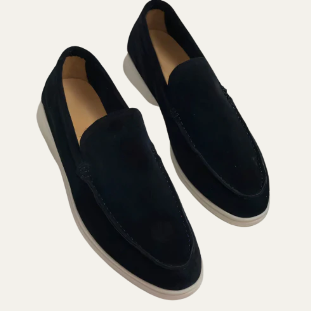 Men’s Minimalist Suede Loafers
