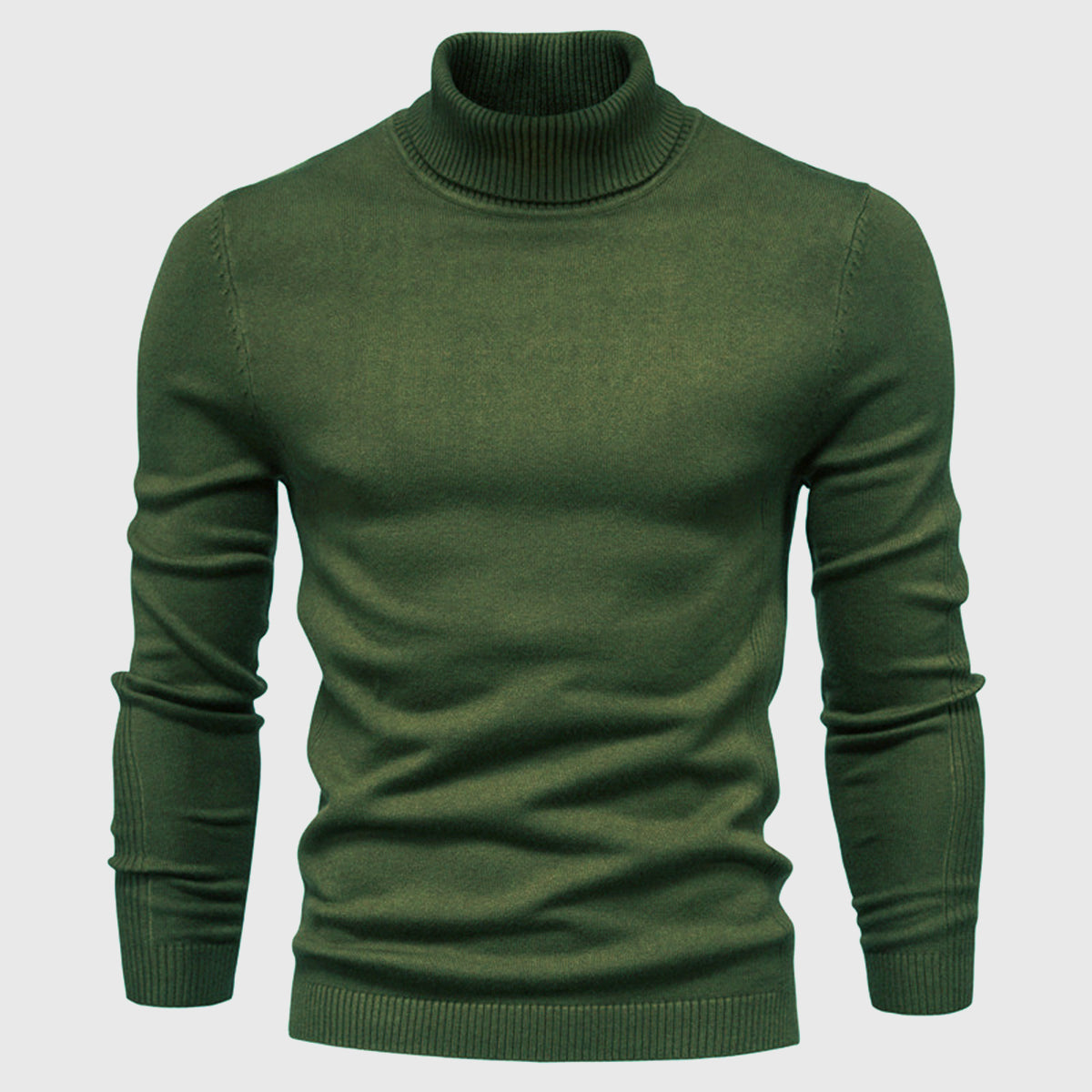 Men's Turtleneck Jumper – Soft Washable Knit for Autumn Layering