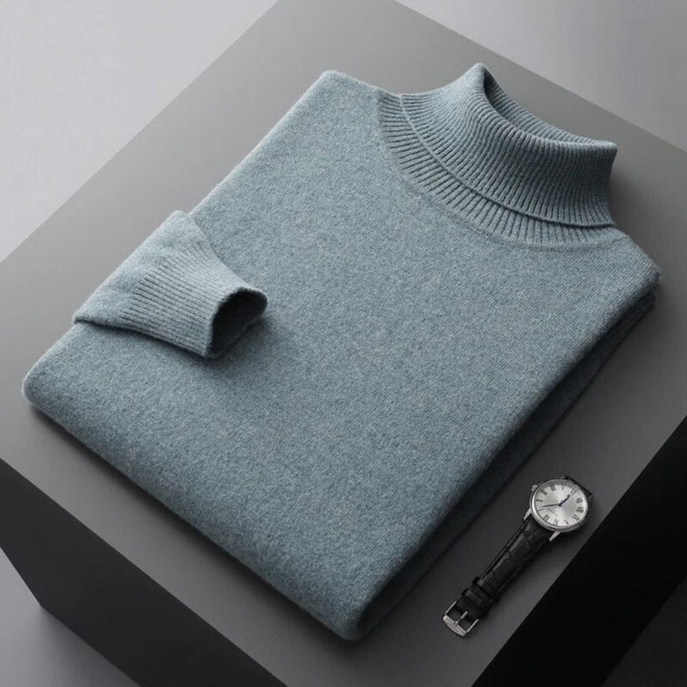 Men's Knitted Turtleneck Sweater | Chunky