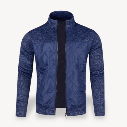 Quilted Padded Zip-Up Jacket Men