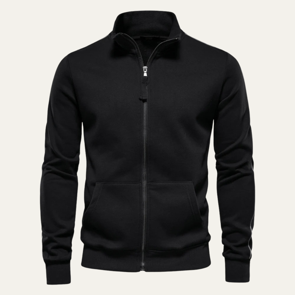 Men’s High Collar Full Zip Track Jacket
