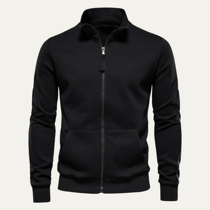 Men’s High Collar Full Zip Track Jacket