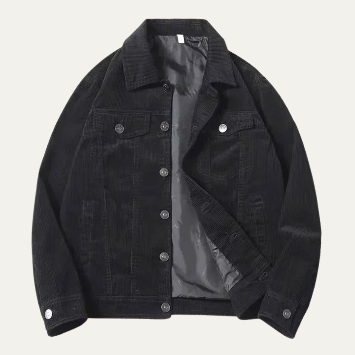 Men’s Corduroy Trucker Jacket with Classic Chest Pockets