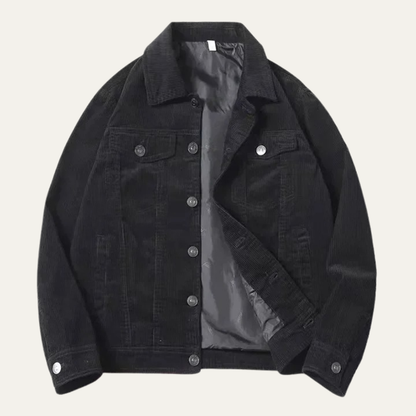 Men’s Corduroy Trucker Jacket with Classic Chest Pockets