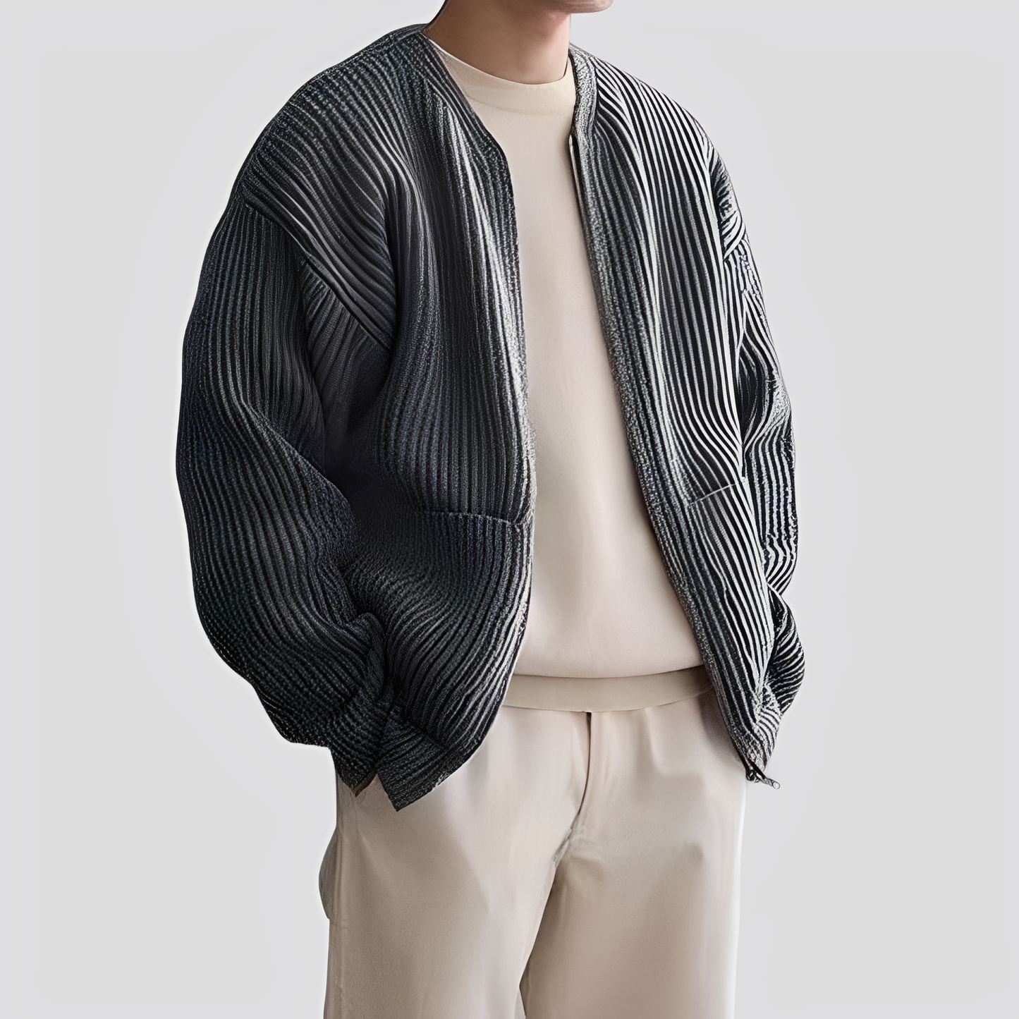 Cevori Stylish Loose Knit Cardigan