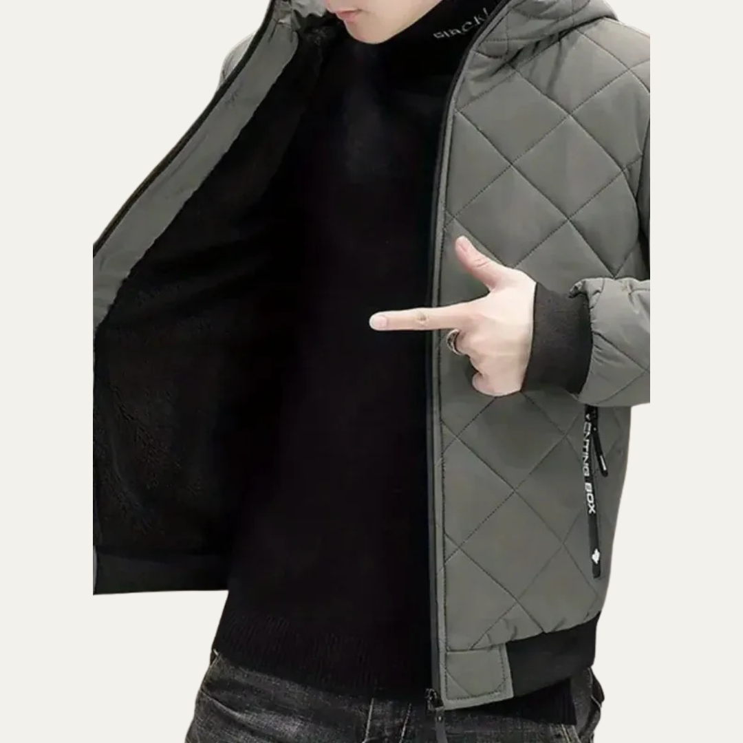 Men’s Modern Hooded Quilted Puffer Jacket