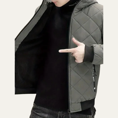 Men’s Modern Hooded Quilted Puffer Jacket