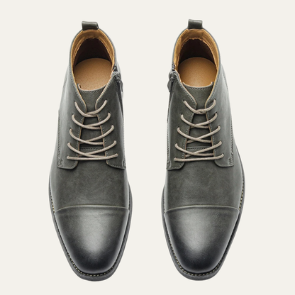 The Rapallo Men’s Classic Side Zip Leather Ankle Boots