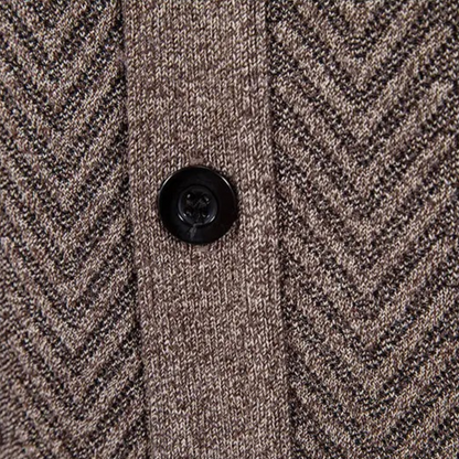 The Llangollen Men's Button Up Casual Knit Cardigan with Pockets