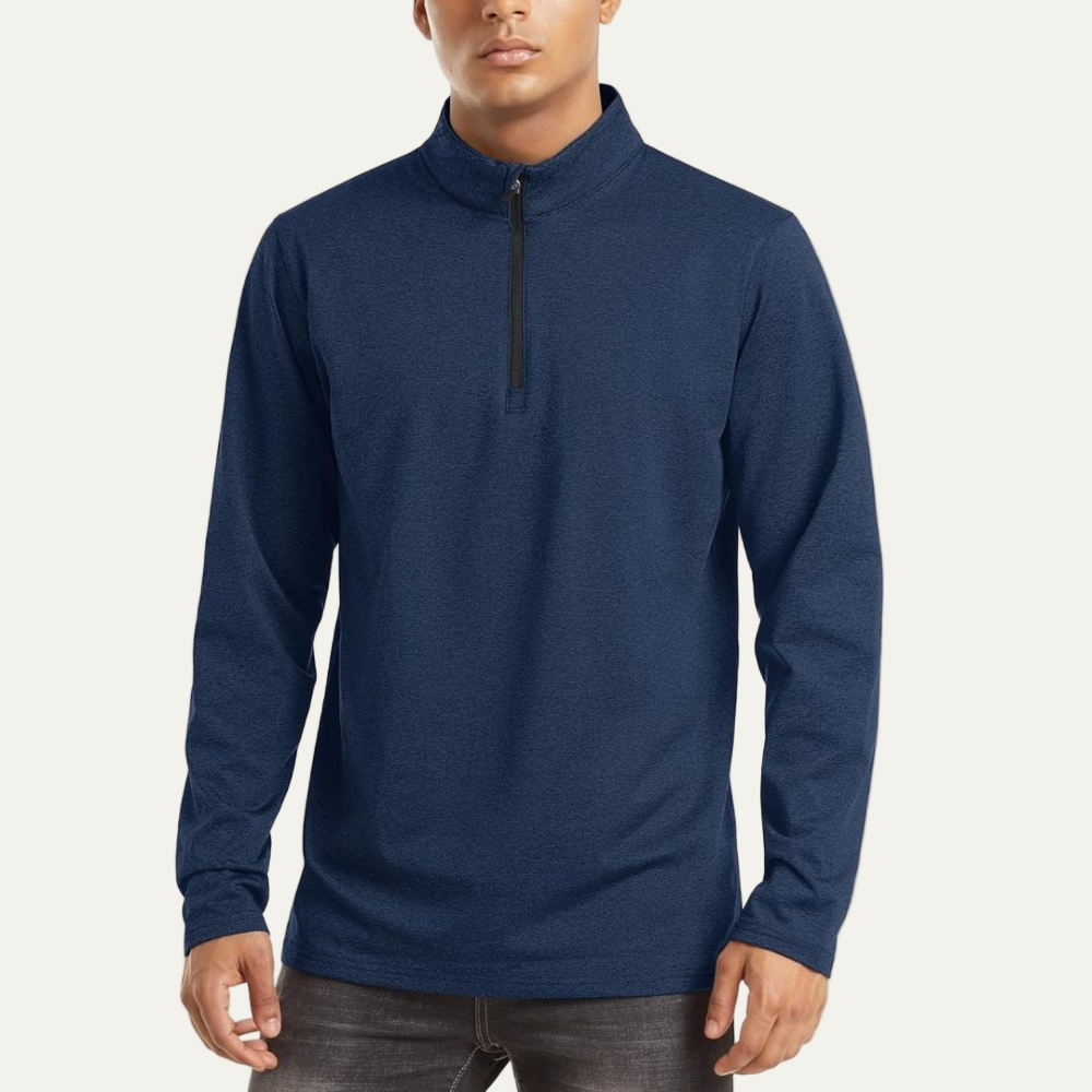 Men’s Technical Quarter Zip Stand Collar Shirt