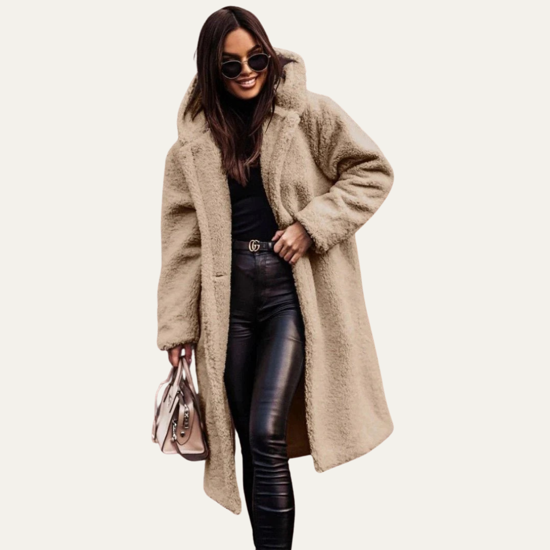 Women’s Oversized Long Teddy Coat