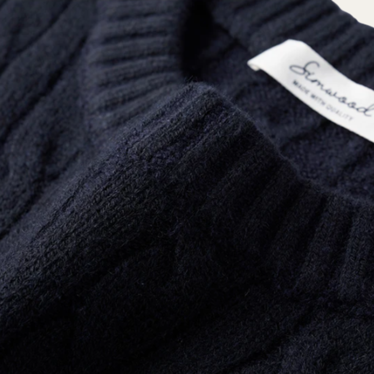 The Hever Men’s Cable Knit Crew Neck Sweater