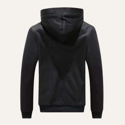 Men’s Heavy Duty Plush Fleece Lined Hooded Zip Jacket