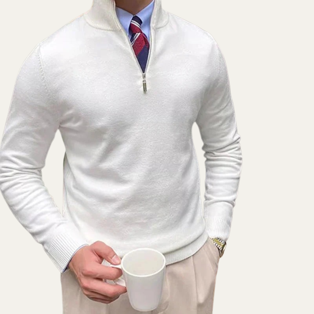 Men’s Classic Half-Zip Pullover Sweater