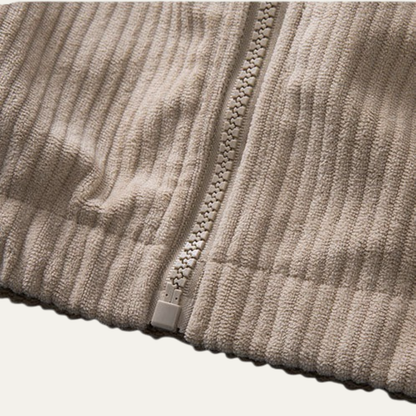 Men’s Oversized Textured Workwear Zip Jacket